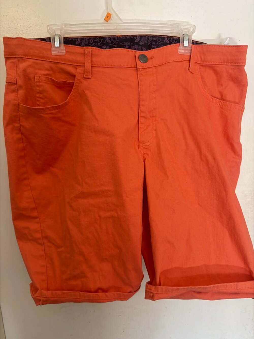 Riders by Lee Orange/Coral Shorts W 20W